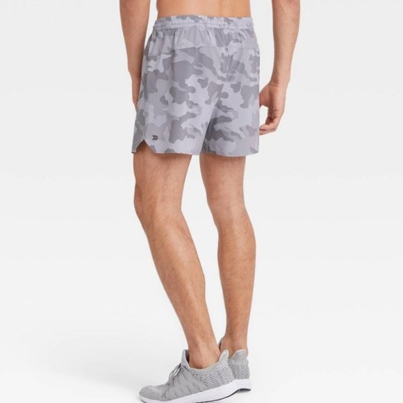 All in Motion Men's XXL Track Shorts Lined Run Shorts 5" inseam 2XL Gray - Picture 4 of 8